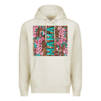 Oatmeal Heather cherry blossoms mama tumbler Premium Hoodie - Artiststas