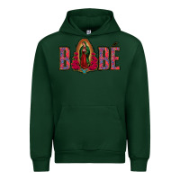 Forest Green Bebe Our Lady Of Guadalupe Urban Hoodie - Jasminsmagicworld