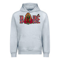 Heather Grey Bebe Our Lady Of Guadalupe Urban Hoodie - Jasminsmagicworld