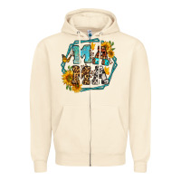 Sandshell sunflowers hexagon frame mama Zipper Hoodie - Jasminsmagicworld
