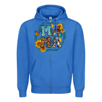 True Royal sunflowers hexagon frame mama Zipper Hoodie - Jasminsmagicworld