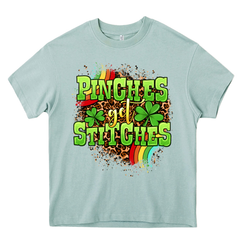St. Patrick's Day Pinches Get Stitches Heavy Core Tee by OliviaCreatesArt | Teevron
