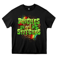 Black St. Patrick's Day Pinches get stitches Heavy Core Tee - OliviaCreatesArt