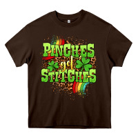 Chocolate Brown St. Patrick's Day Pinches get stitches Heavy Core Tee - OliviaCreatesArt