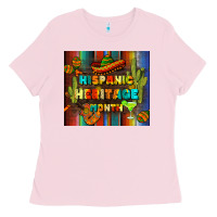 Bubblegum Pink hispanic heritage month tumbler Ladies Tee - BundleAndBundleShop