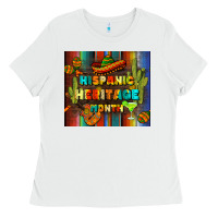 White hispanic heritage month tumbler Ladies Tee - BundleAndBundleShop