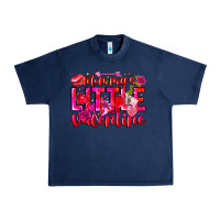 Navy Mommy's Little Valentine Urban Heavy Tee - CowhideDigitalArt
