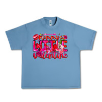 Pebble Blue Mommy's Little Valentine Urban Heavy Tee - CowhideDigitalArt