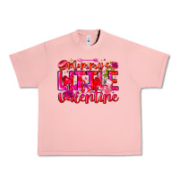 Salmon Mommy's Little Valentine Urban Heavy Tee - CowhideDigitalArt