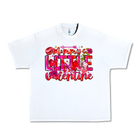 White Mommy's Little Valentine Urban Heavy Tee - CowhideDigitalArt