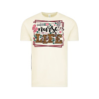 Vintage Arctic Nurse life leopard frame Vintage Tee - LillyAllenDesigns