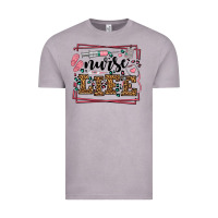 Nurse Life Leopard Frame Vintage Tee | Teevron