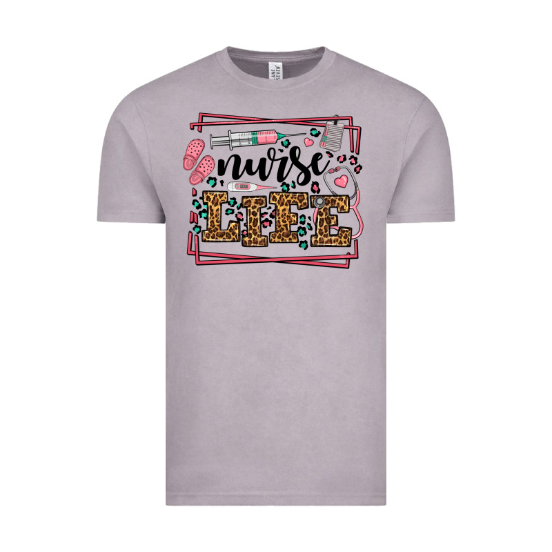 Nurse Life Leopard Frame Vintage Tee by LillyAllenDesigns | Teevron