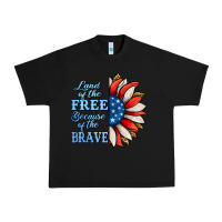 Black Patriotic Sunflower Urban Heavy Tee - Jasminsmagicworld