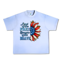 Grape Ice Patriotic Sunflower Urban Heavy Tee - Jasminsmagicworld