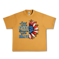 Peanut Butter Patriotic Sunflower Urban Heavy Tee - Jasminsmagicworld
