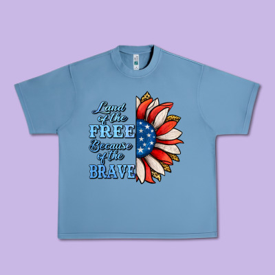Patriotic Sunflower Urban Heavy Tee Designed By Jasminsmagicworld