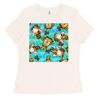 Bone honey bee gnomes seamless pattern Ladies Tee - BundleAndBundleShop