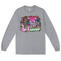 Heather Grey hello summer Long Sleeve Tee - SublimationCraftShop