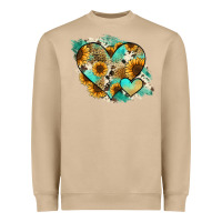 Mushroom Leopard Sunflower Cowhide Glitter Heart Heavyweight Sweatshirt - Jasminsmagicworld