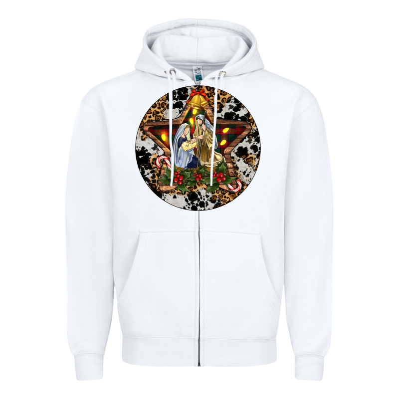 Oh Holy Night Christmas Zipper Hoodie by RanaPortraitStore | Teevron