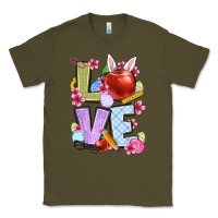 Army Green Easter love Teacher Classic Tee - OliviaCreatesArt