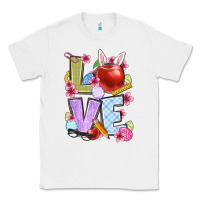 White Easter love Teacher Classic Tee - OliviaCreatesArt