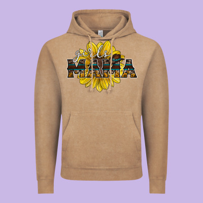 Girls Mama Sunflower Vintage Hoodie Designed By Racoondesign