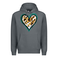 Rock Glitter Leopard Heart Premium Hoodie - Jasminsmagicworld