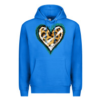 True Royal Glitter Leopard Heart Premium Hoodie - Jasminsmagicworld