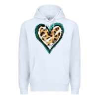 White Glitter Leopard Heart Premium Hoodie - Jasminsmagicworld