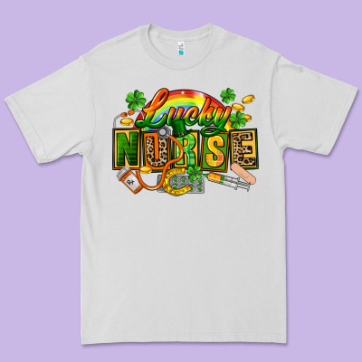 Lucky Nurse Premium Tee Designed By Fadigitalartstudio