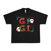 Black Baseball gigi leopard frame Urban Heavy Tee - LillyAllenDesigns
