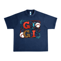 Navy Baseball gigi leopard frame Urban Heavy Tee - LillyAllenDesigns