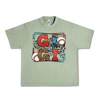 Oil Green Baseball gigi leopard frame Urban Heavy Tee - LillyAllenDesigns