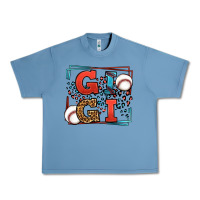 Pebble Blue Baseball gigi leopard frame Urban Heavy Tee - LillyAllenDesigns