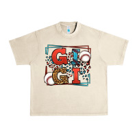 Sandshell Baseball gigi leopard frame Urban Heavy Tee - LillyAllenDesigns