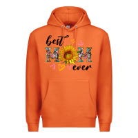Carrot best mom ever with sunflower Premium Hoodie - Artiststas