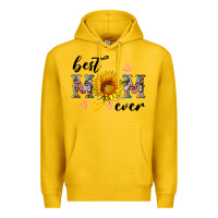 Lemon best mom ever with sunflower Premium Hoodie - Artiststas