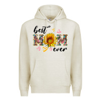 Oatmeal Heather best mom ever with sunflower Premium Hoodie - Artiststas