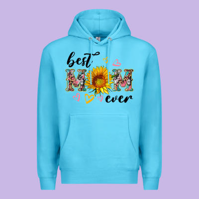 Best Mom Ever With Sunflower Premium Hoodie Designed By Artiststas