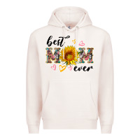 Pale Pink best mom ever with sunflower Premium Hoodie - Artiststas