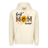 Sandshell best mom ever with sunflower Premium Hoodie - Artiststas