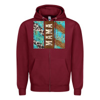 Burgundy western mama Zipper Hoodie - Jasminsmagicworld