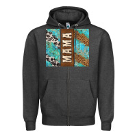 Charcoal Heather western mama Zipper Hoodie - Jasminsmagicworld