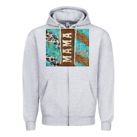 Heather Grey western mama Zipper Hoodie - Jasminsmagicworld