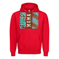Red western mama Zipper Hoodie - Jasminsmagicworld