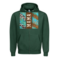 Sports Green western mama Zipper Hoodie - Jasminsmagicworld