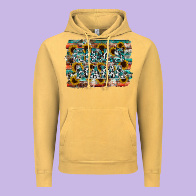 Girls Mama Vintage Hoodie Designed By Racoondesign