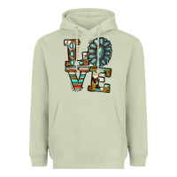 Matcha turquoise serape love Heavyweight Hoodie - Jasminsmagicworld